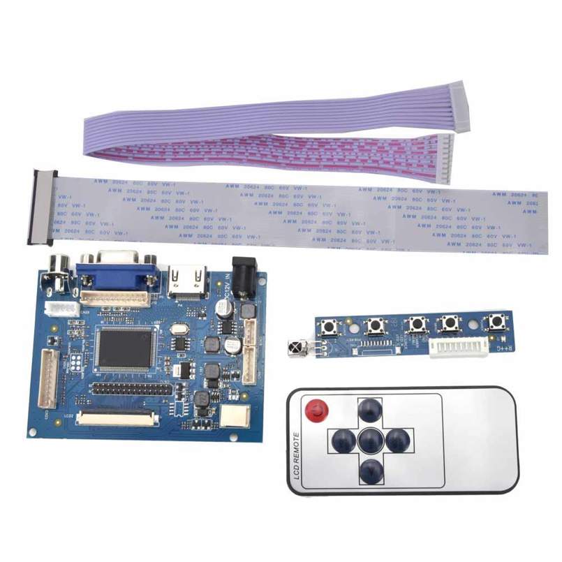 HDMI + VGA AV LCD Controller Board AT070TN92 AT070TN90 AT070TN94 50Pin Durable. 