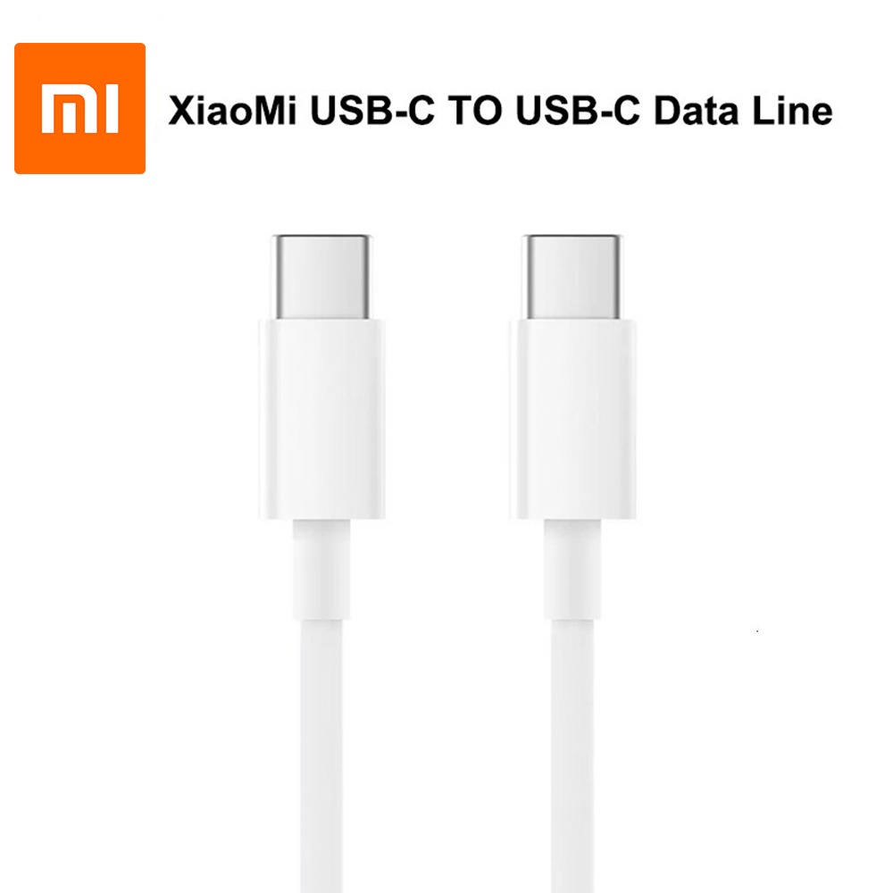 Data Cable For Xiaomi Mi 11, 11 Ultra, 1M, 3A (PD 60W) Type-C Type-C PD USB-C Data Cable For Mi10, 10T Pro, Redmi Note 10, 10 Pro, 9, 9 Pro, 8 Pro -  White. 