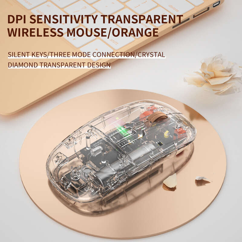 New wireless transparent luminous game USB charging, esports, mechanical computer accessories, office mouse. 