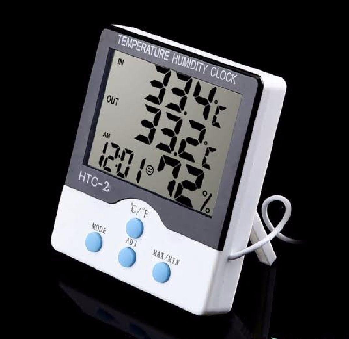 Plant Thermometer Indoor Digital LCD Hygrometer Temperature Humidity Meter Alarm Weather