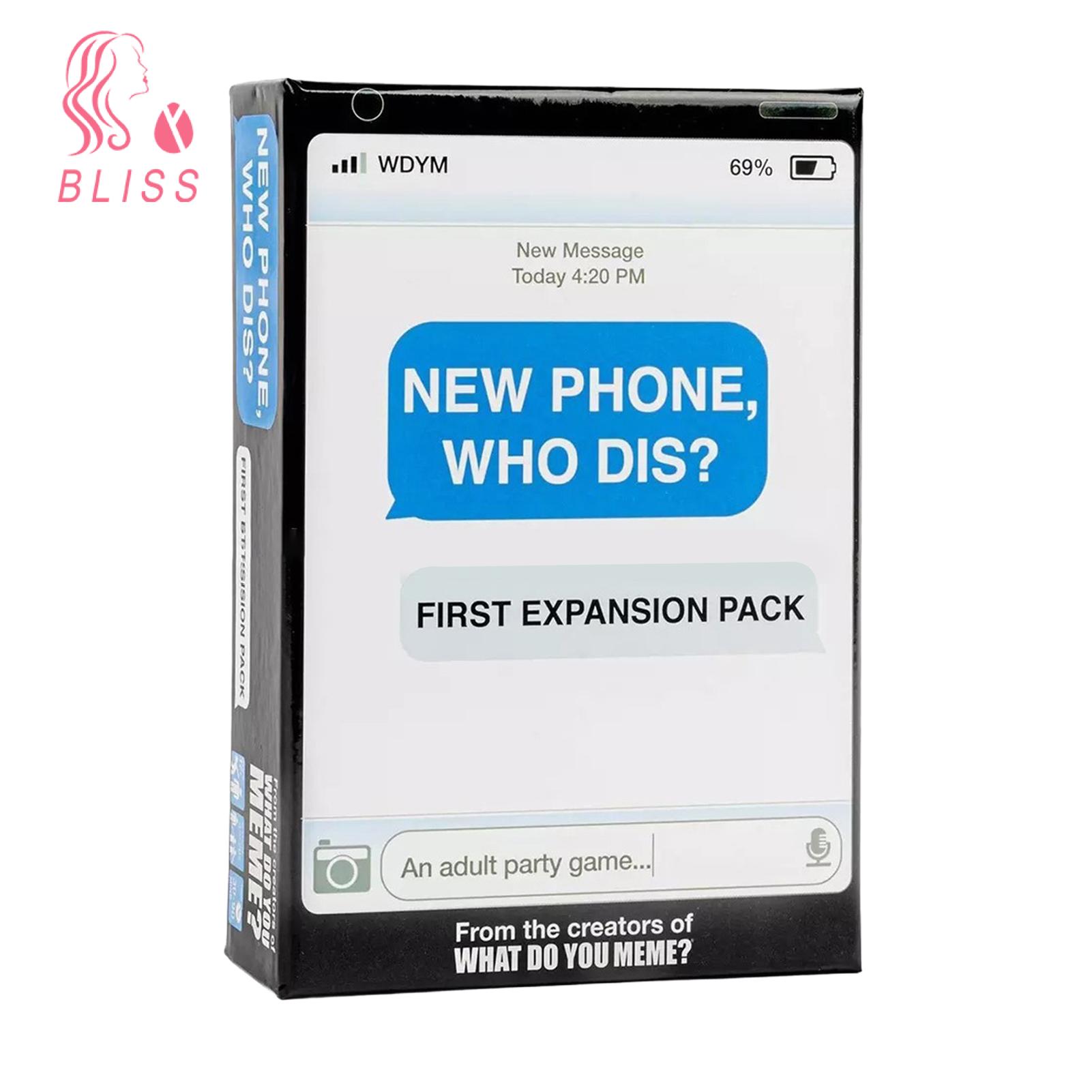 Bliss New Phone Who Dis Card 300pcs Offline Text Message Card Fun Party Game for Family Friends Perfect for Game Night Bar Props New Phone Who Dis Inbox Reply Game Card for Adults Adult Party Game Card
