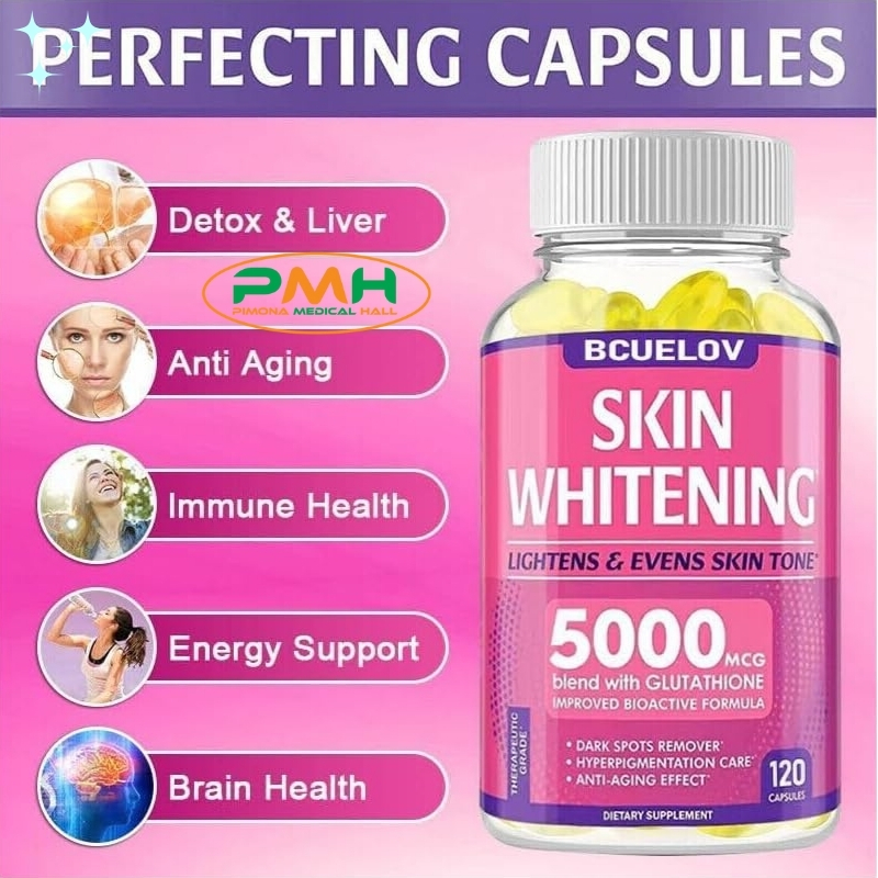 bcuelov glutathione review Glutathione 5000mcg Skin Whitening Capsules - BCUELOV for Lightening,  Anti-Aging & Hyperpigmentation Care