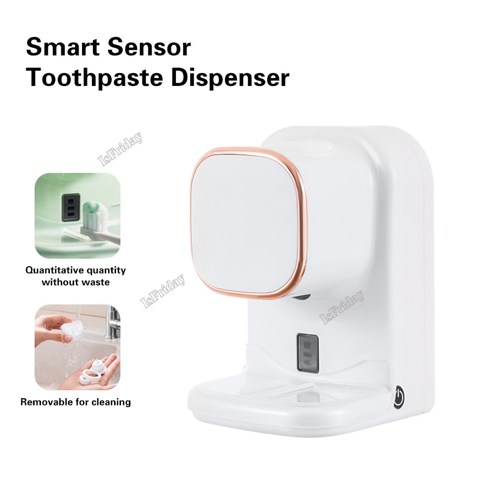 Smart Toothpaste Dispenser 3 Mode Automatic Sensor Electric Wall Mounted Tooth Paste Squeezer USB Removable Bathroom Accessories. 