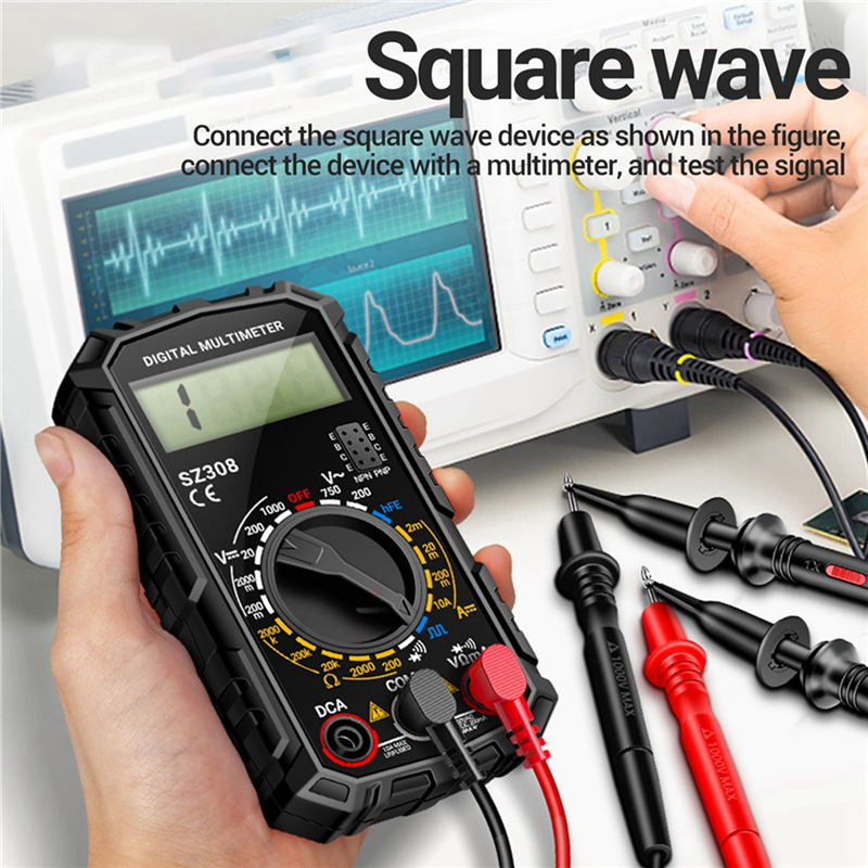 SZ308 Digital Multimeter Voltage Resistance Meter Current Meter, B. 