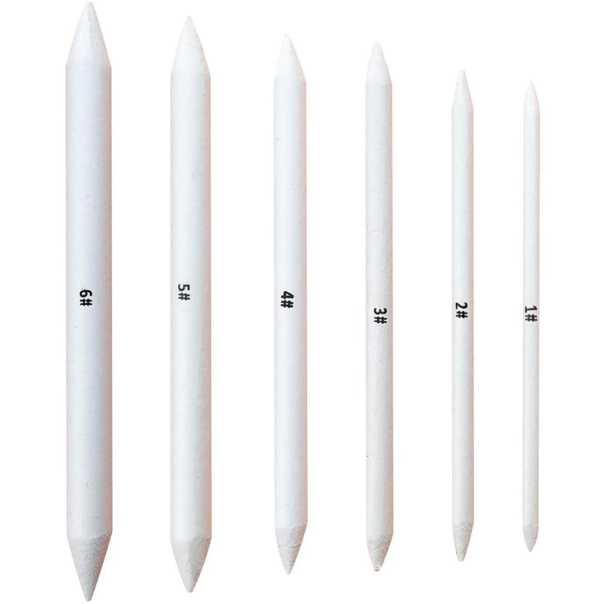 6 PCS Blending Stumps and Tortillions, Sketch Drawing Tools, Paper Art Blenders for Student Sketch Drawing