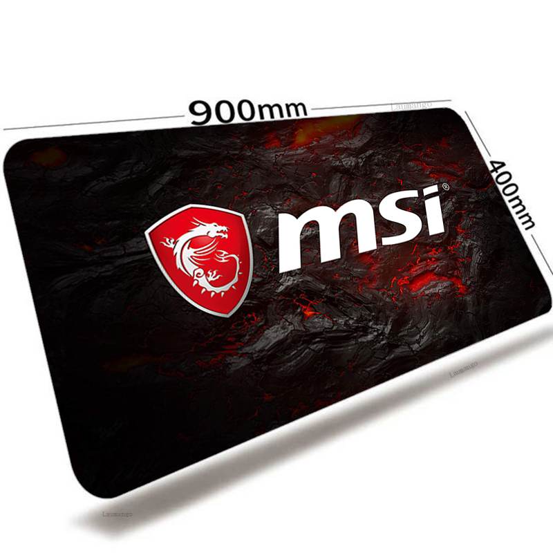 MSI Mouse Pad Anime Large XXL Gabinete Gamer PC Gaming Accessories Mousepad Keyboard Laptop Computer Speed Mice Mouse Desk Mat. 