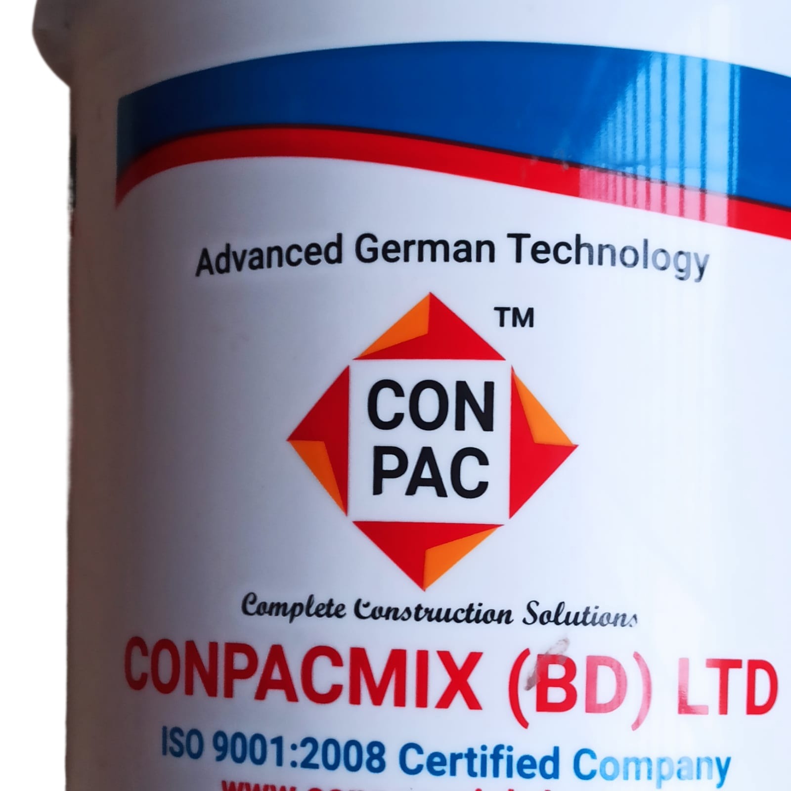 Construction chemical point seller "BP-MegaAdd WL1" Integral Waterproofing Admixture for concrete and mortar color druck brown. 