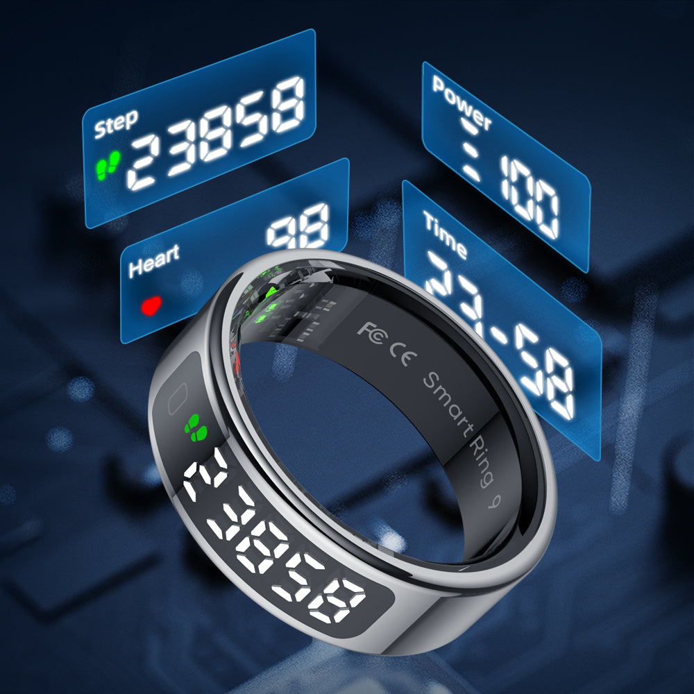 Colmi R12 Smart Ring with Digital Display 5ATM Waterproof Fitness & Activity Tracker Smart Ring. 