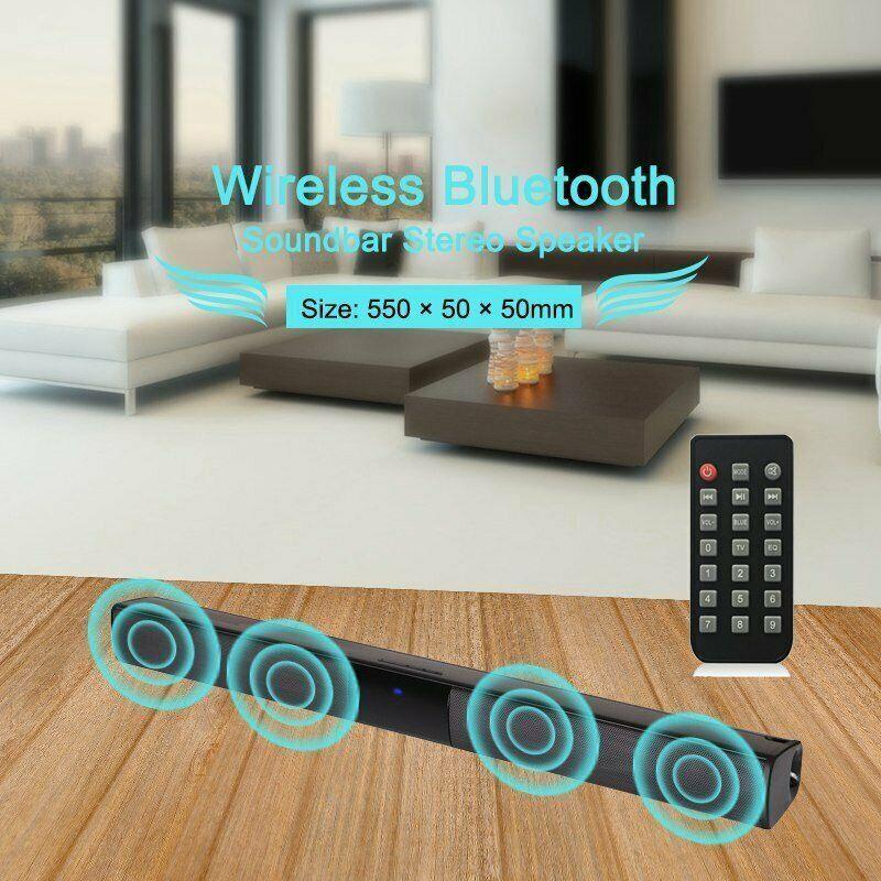40W Wireless Bluetooth Speaker TV Computer Echo Wall Remote Control Soundbar Portable Radio Home Subwoofer Stereo HiFi Soundbox. 