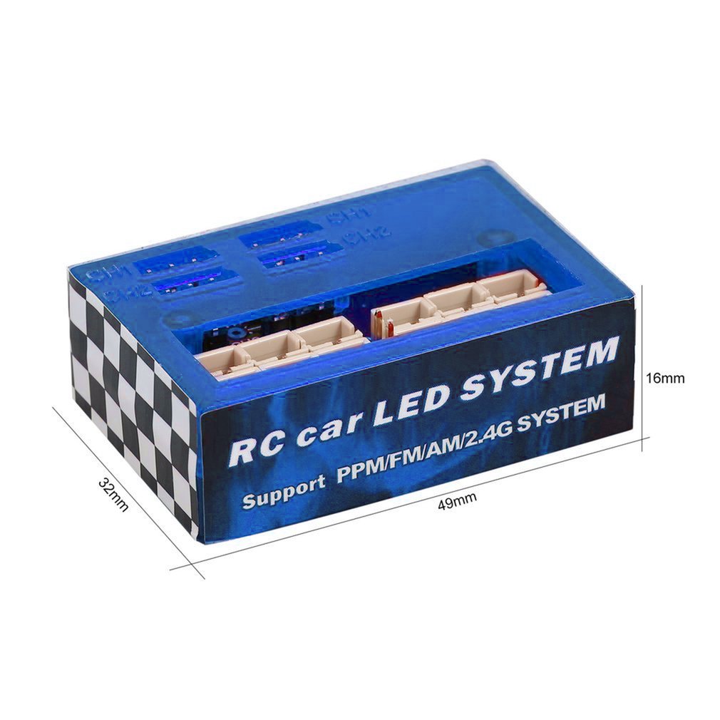 【3C VictoryEagle】Led Light Kit Syestm For 1/10 Rc Car Hsp Scx10 Red. 