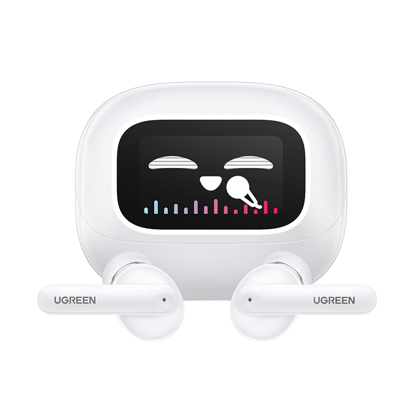 UGREEN T6 Magic Hi-Res Bluetooth Earphones ANC Active Noise Cancelling 52dB Touch Screen Wireless In-Ear Sports Suitable for iPhone 16 Pro Max. 