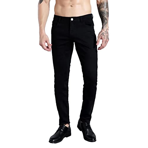 black slim pants mens