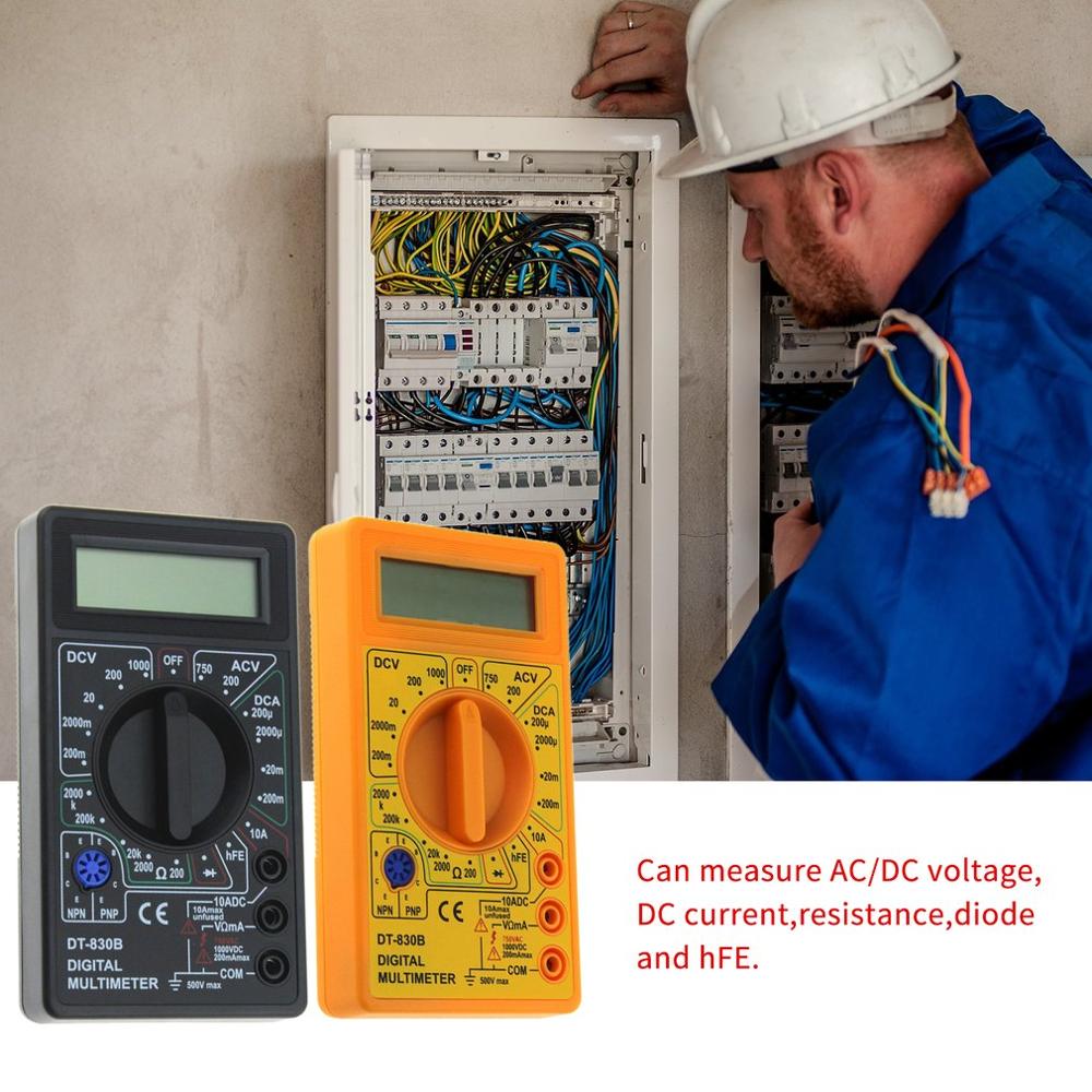 DT-830B LCD Digital Multimeter DC 750 1000V Voltmeter Ammeter Ohm Tester Meter Digital Multimeter. 