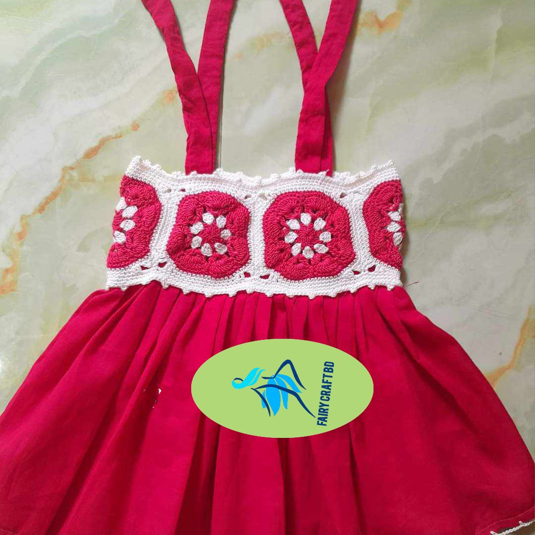 Baby girl's dress made through kushikata