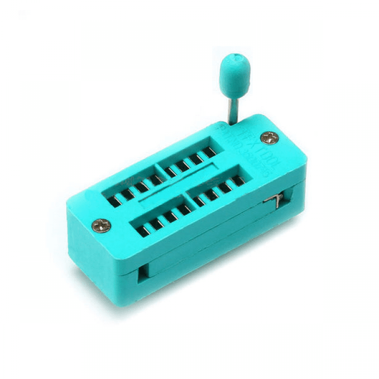 16 Pin Universal ZIF Socket 16Pin DIP 16 Pins 2.54mm Pitch IC Chip ZIF Socket Adaptor For Electric Fittings Universal IC Test And Program Electronics Circuitry & Parts. 
