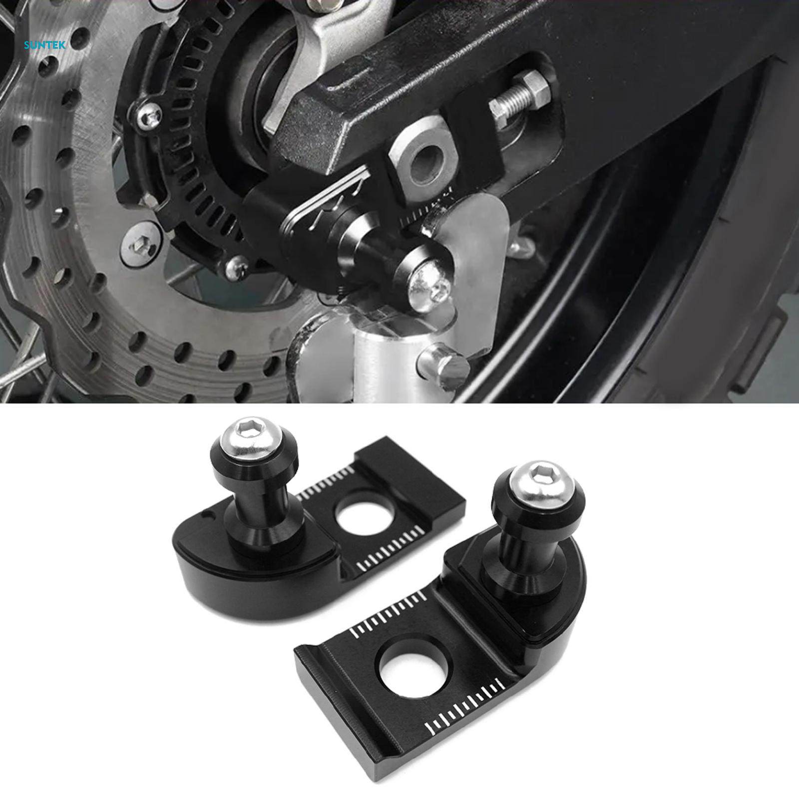2Pcs Chain Adjuster Block Simple Installation Chain Tensioner Adjuster for Tenere 700 Rally. 