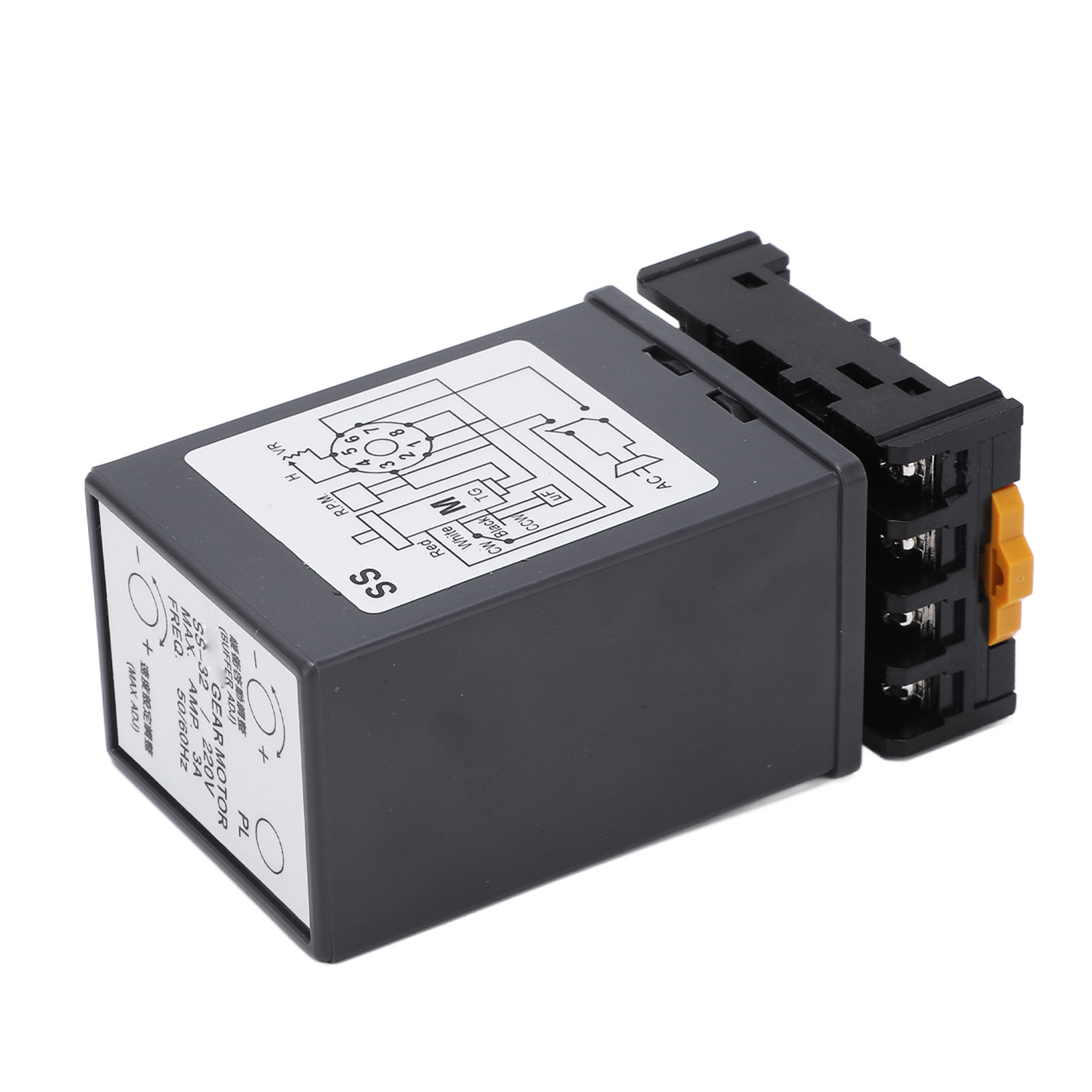 AC Motor Speed Controller Mini Separate Single Phase Stable Performance Motor Governor AC 220V for Printing Instrumentation. 