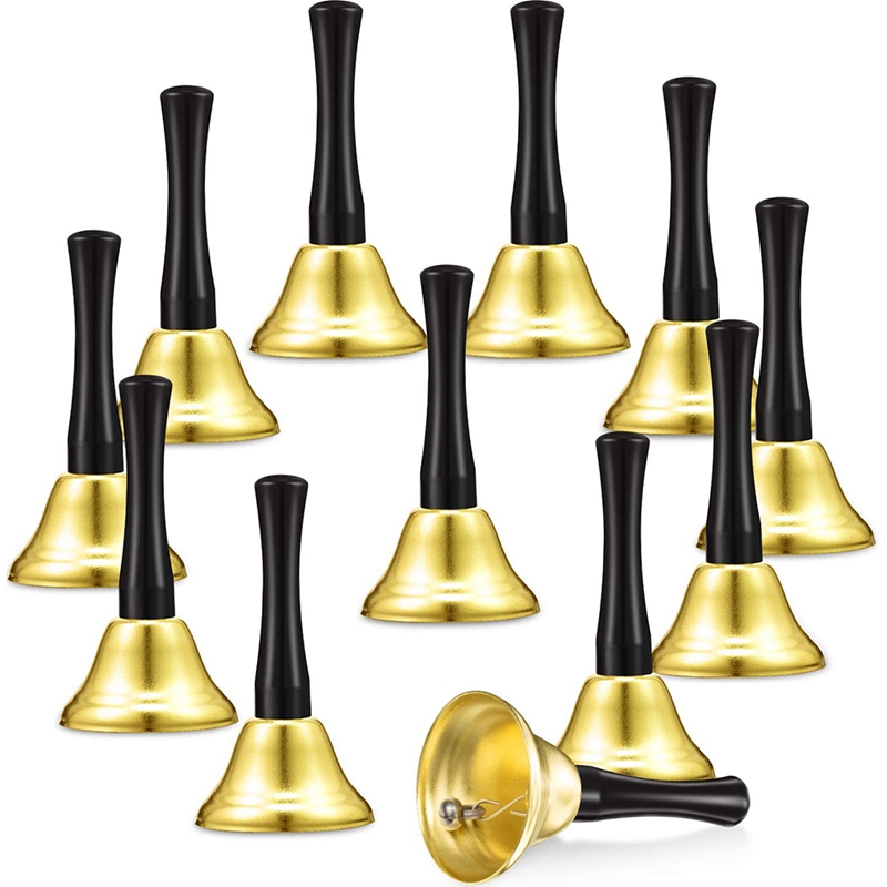 Loud Hand Call Bell With Wooden Handlechristmas Jingle Bells
