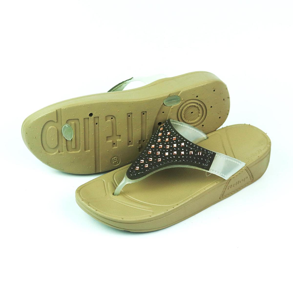 Slipper Room Slipper for Girls Medium Heel Square stone Slipper High Quality