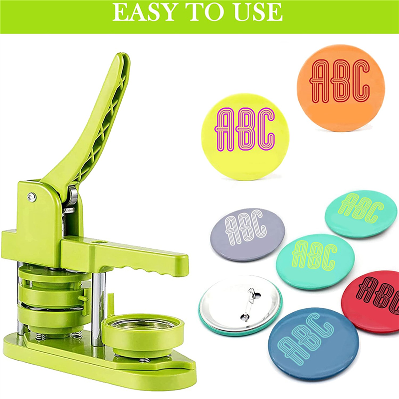 100 Sets Round Button Parts Blank Making Supplies 58mm Metal Button Badge Making Kits, Blank Pin Back Button Parts. 