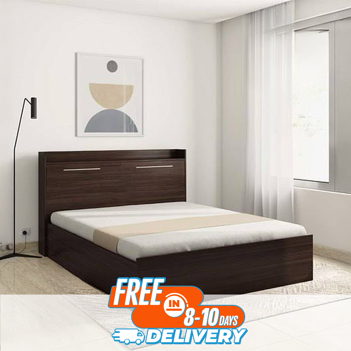 Simple (MDF) khat/bed King size. 