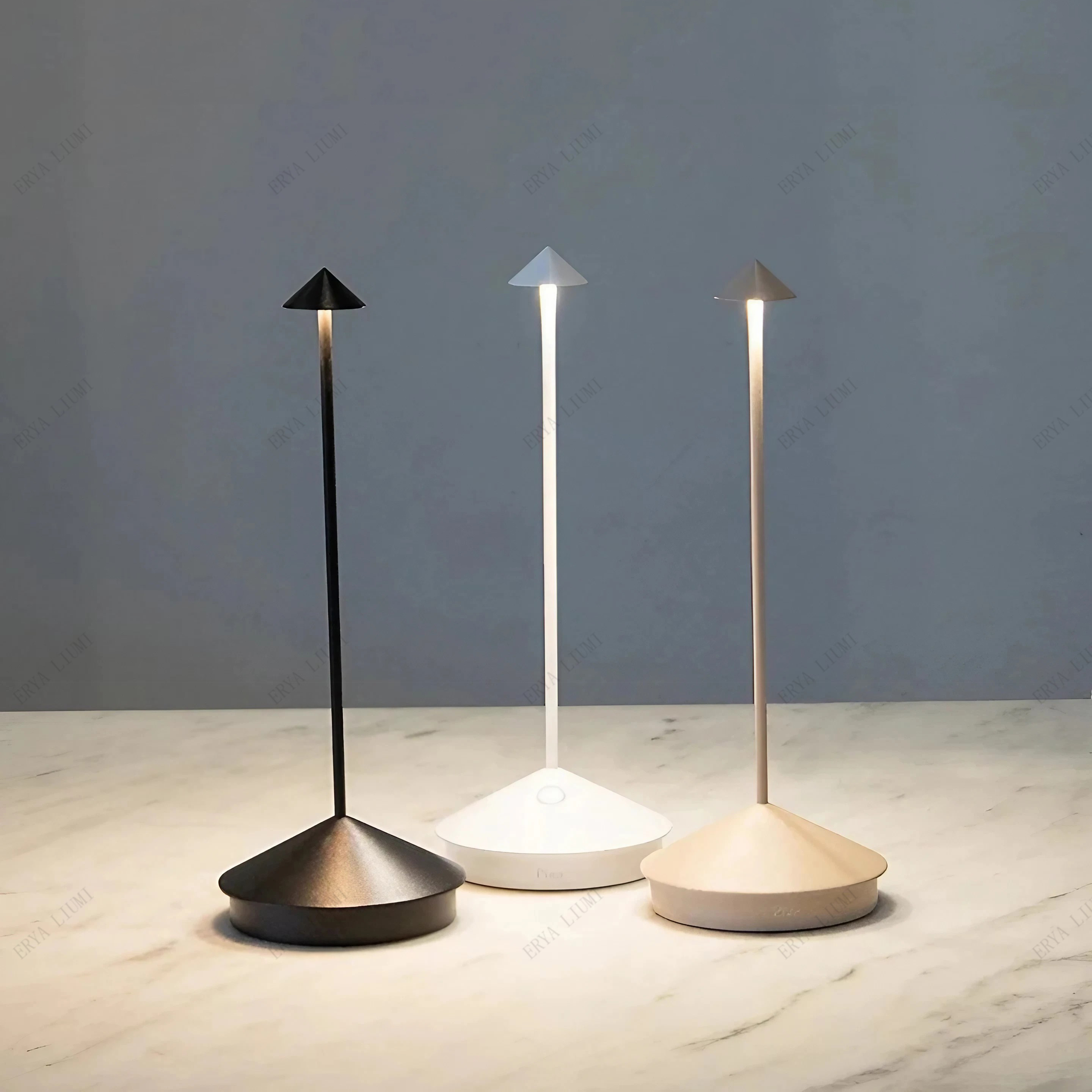 Type-C Rechargeable Table Lamp Creative Dining Touch Led Hotel Bar Coffee Pina pro Table Lamp Lampada Da Tavolo Decorative Lamp. 