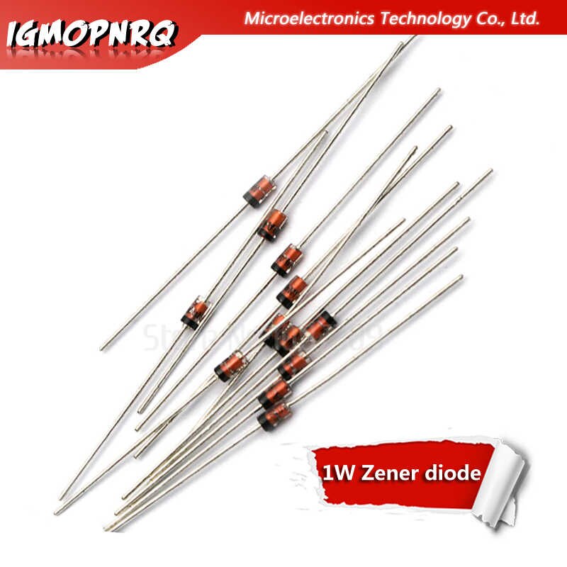 10Pcs- 1Watt 24V Zener Diodes 1W 24V 1N4749 Through Hole Voltage Regulator Zener Diode DO-41 DIP Values Assortment Kit For Electronics Circuitry & Parts DIY. 