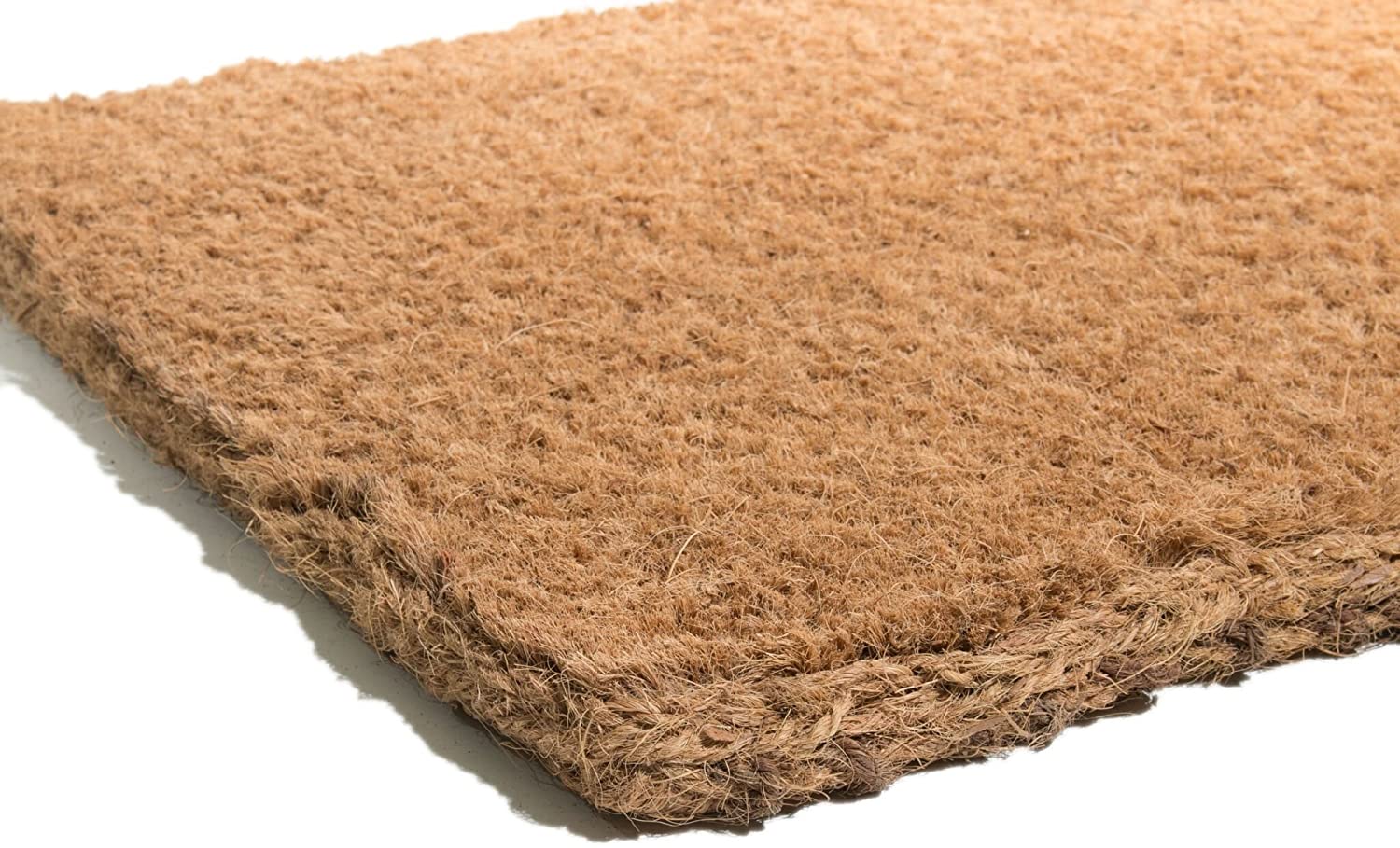 Coconut Coir Plain Doormat; (2 x 1.3) Ft/ (24 x 16) inch, Natural Coco Doormat, Plain Coir Floor Mat, Coir Doormat. 