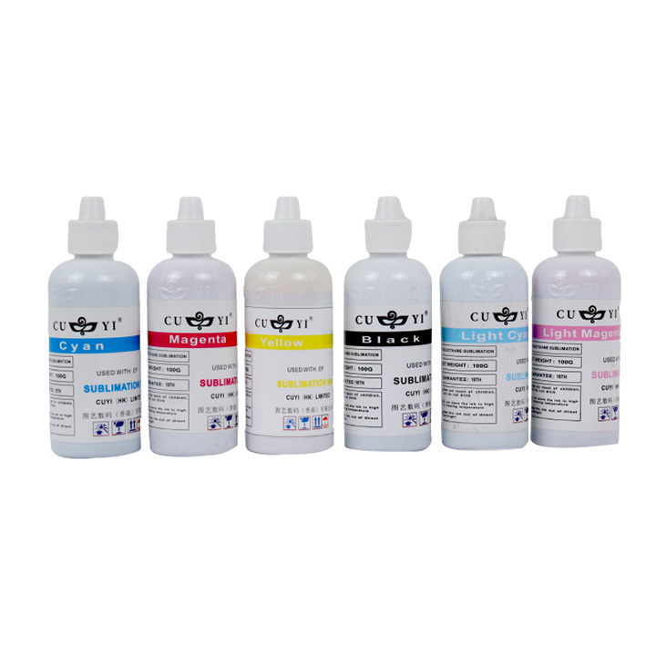 Cuyi Premium Sublimation Ink 100ml Bottle - 6 pcs. 