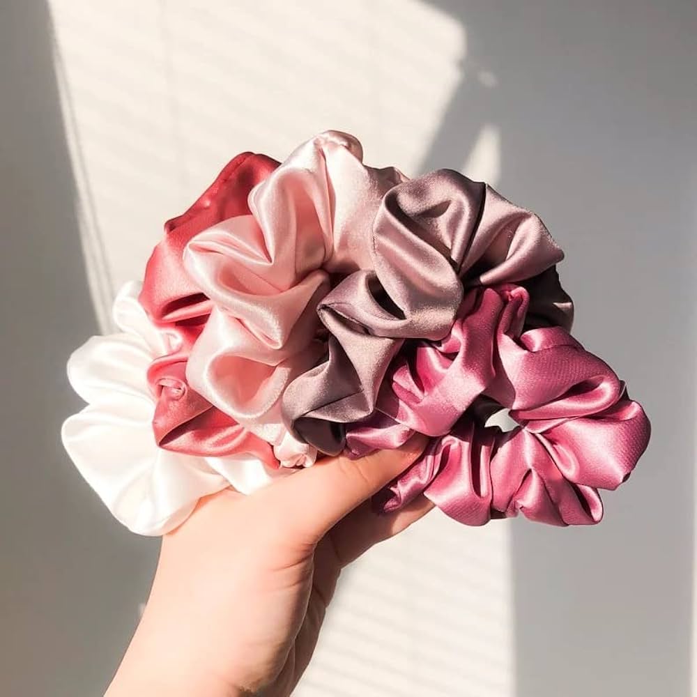 Hand Band Scrunchie Hair Silk Band For Girls 4 pcs. 