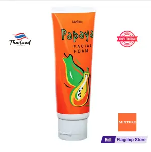 MISTINE PAPAYA FACIAL FOAM 100G Face Wash (Made In Thailand)