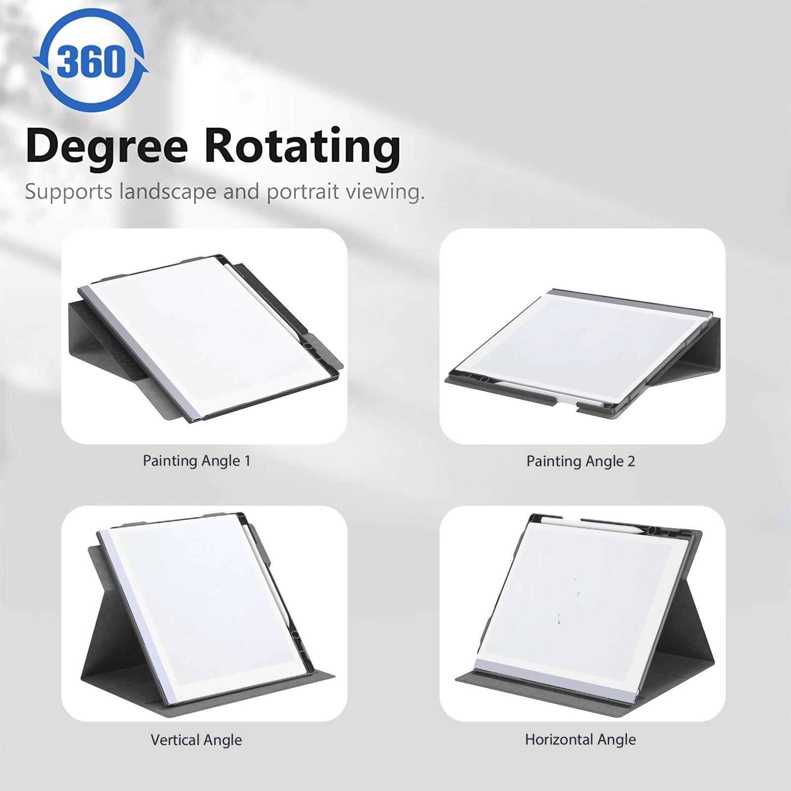 For ReMarkable 2 10.3 Inch 2020 Paper Tablet Case Multi-Viewing Adjustable Folding Book Folio Cover. 