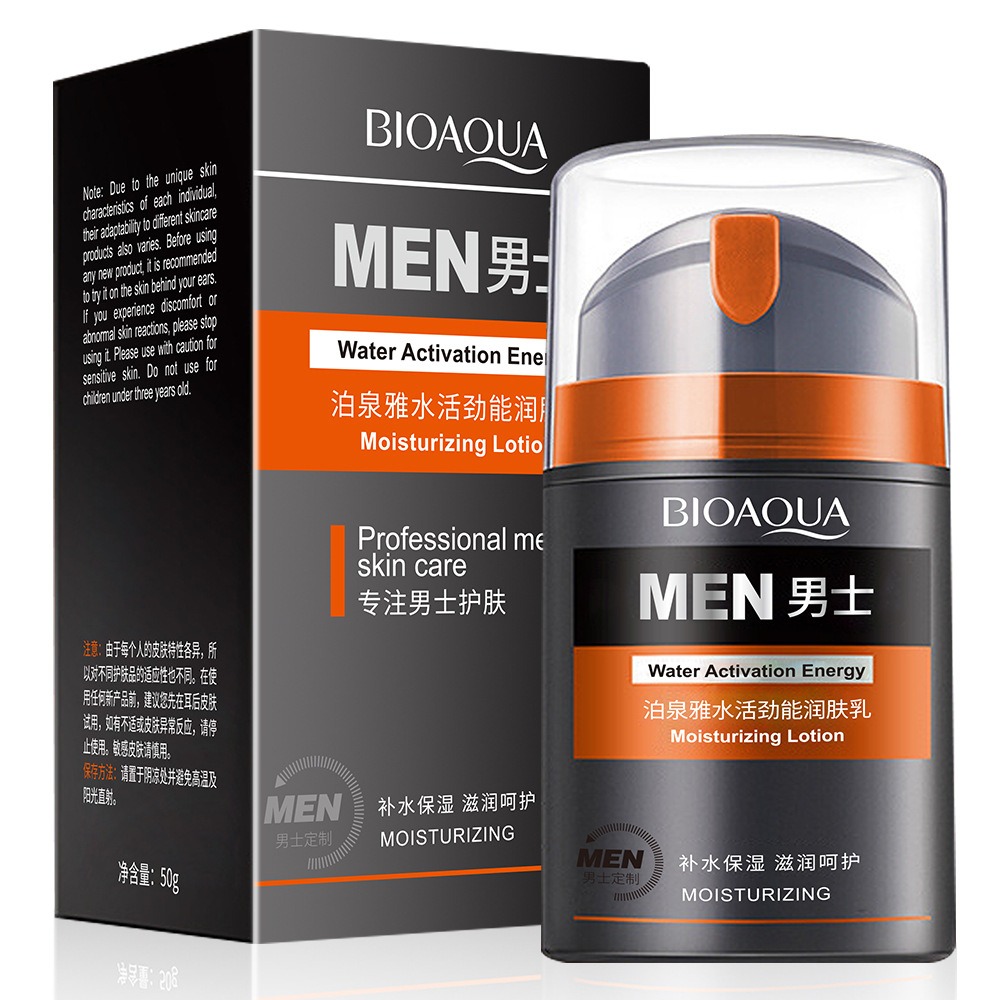 BIOAQUA Men Water Activated Energy Moisturizing Lotion for Men- 50g. 