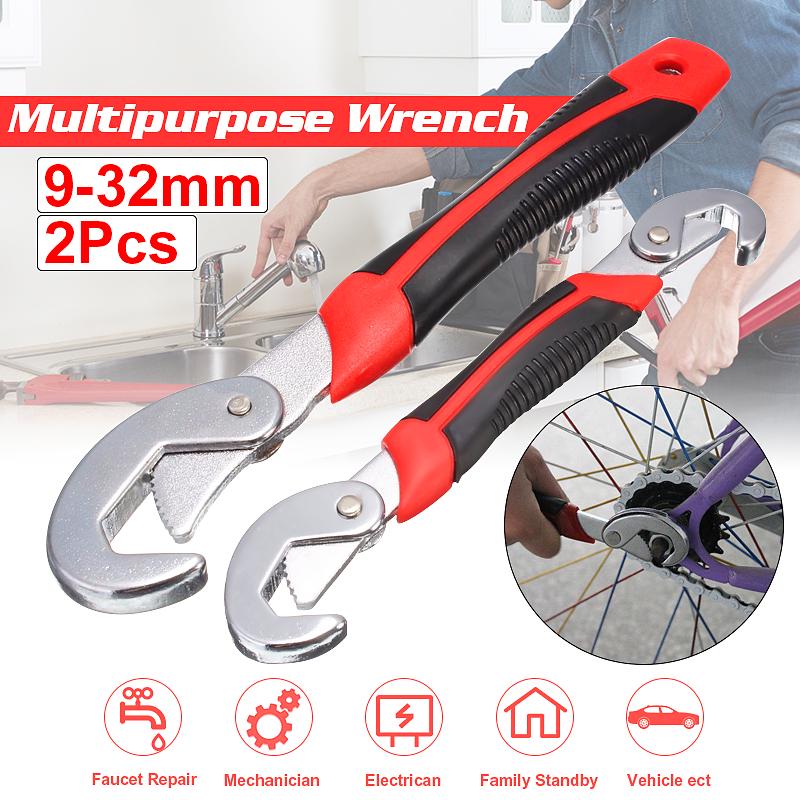 Multi-Function Quick Adjustable Wrench Spanner Set 2 PCS. 