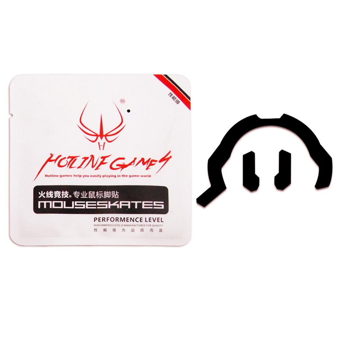 【happy one】2 sets/pack Hotline Games Professional Mouse Feet/skates for Roccat Black thickness