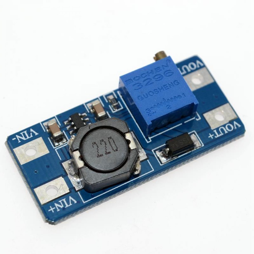 2A MT3608 DC-DC Adjustable Step Up  Power Module 1.5V-24V to 3.7V-28V. 