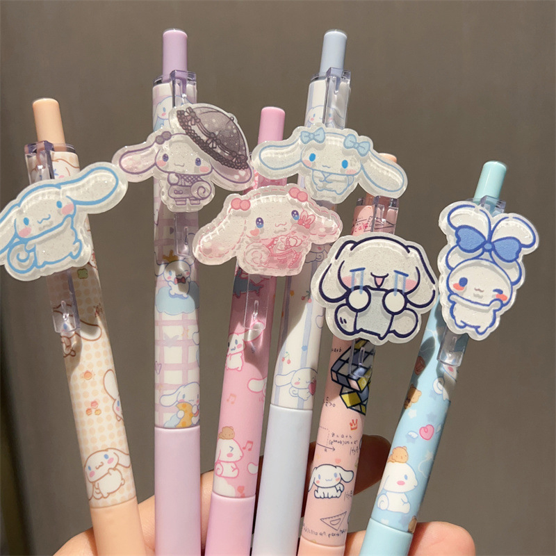 New 3Pcrandom dispatch/et Kawaii anrio Hello Kitty Cinnamoroll Kuromi 0.5mm Gel Pen Cute Writing Pen Cartoon chool tudent tationery upplie Gift