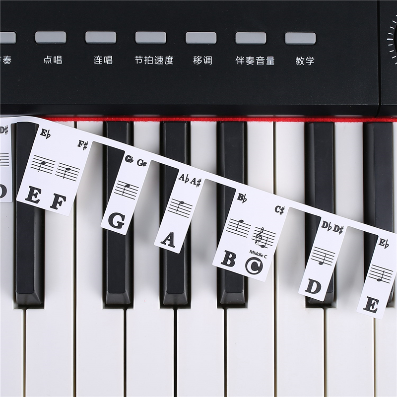 （New）1 PC Removable Piano Keyboard ticker Piano Key ticker for Beginner tudent 61 Key. 