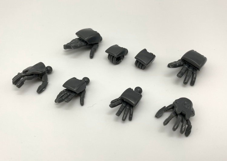 【World Supermarket 2021】（NEW）HG RG Barbatos Gundam Open palm hands1 pack of 4 pairs Action Figure Assemble Model