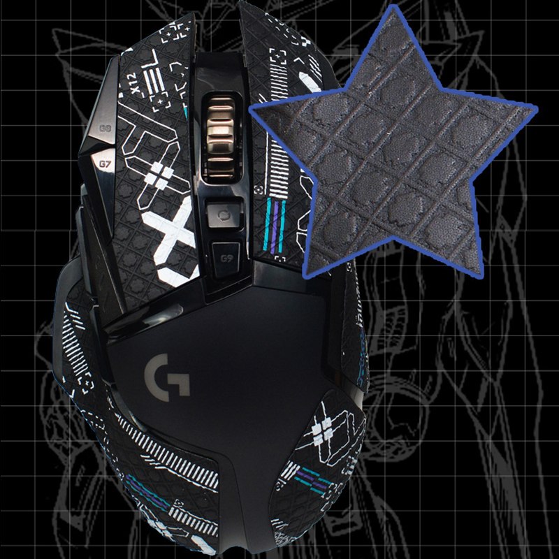 Mouse Grip Tape Skate Handmade Sticker Non Slip Lizard Skin Suck Sweat For G502 Wireless Mouse