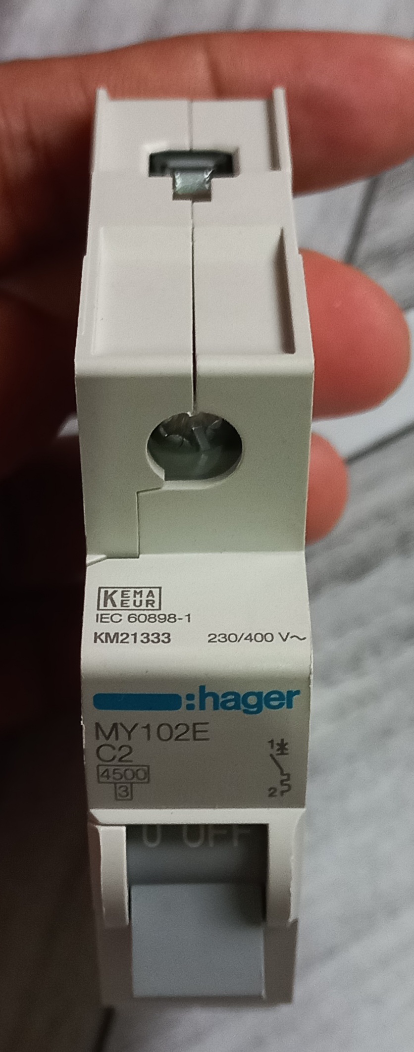 Hager Circuit breaker, 02A SP MCB, Franch origin, High quality, International Brand etc. 