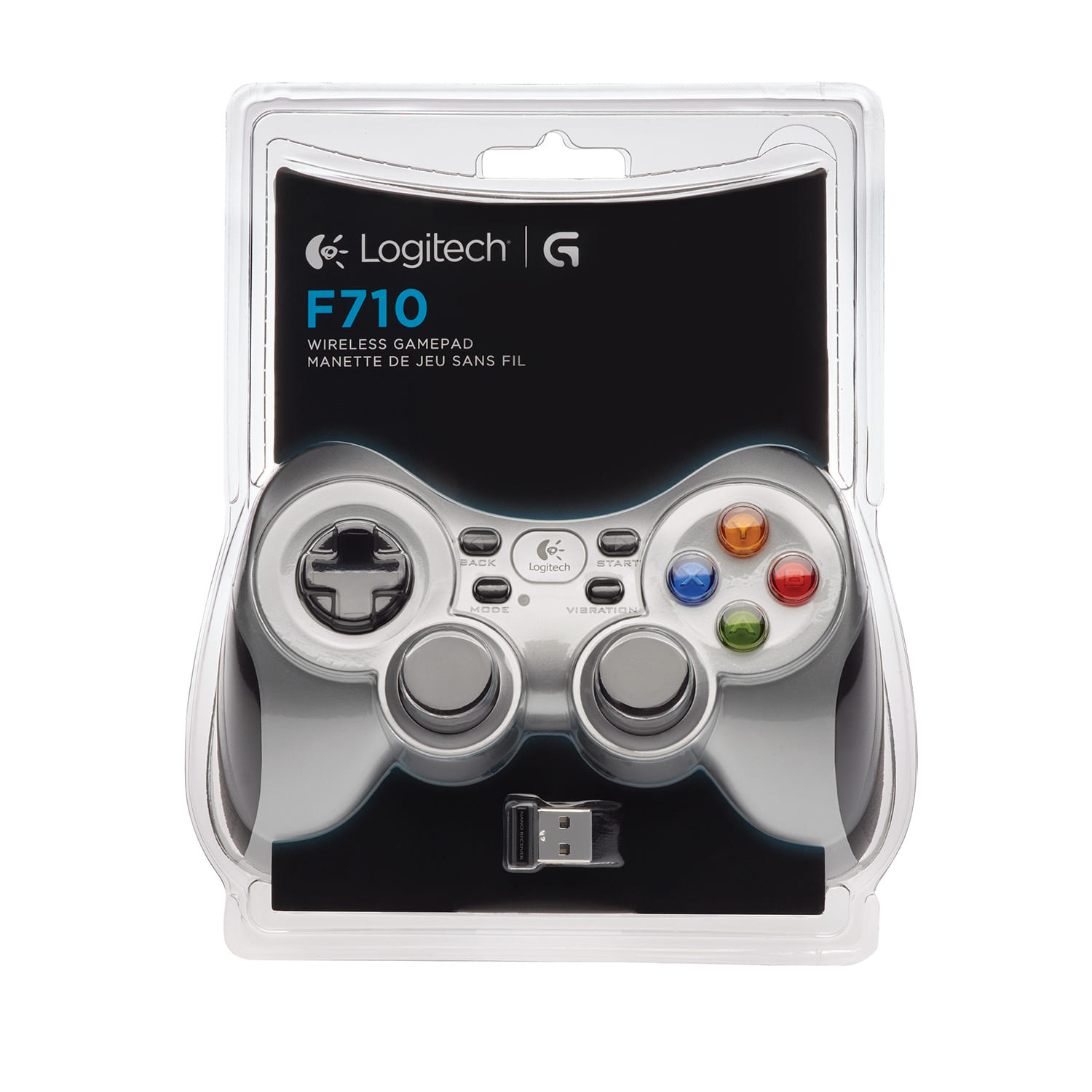 Logitech F710 Wireless Gamepad - Black/Silver. 