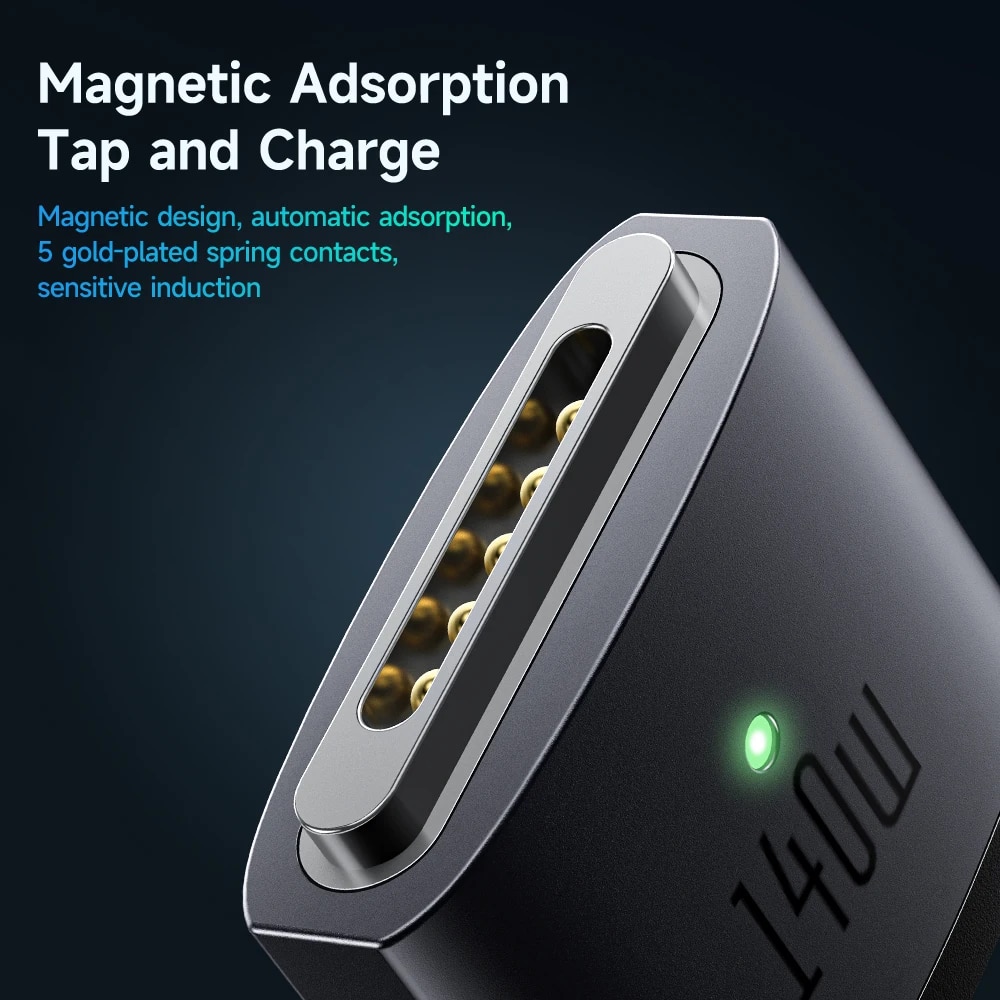 Mcdodo 140W Magnetic PD USB-C to MagSaf* 3 Fast Charge Cable For Macbook Pro Air 13 14 16 M1 M2 Dual LED Indicators Charger Cord. 