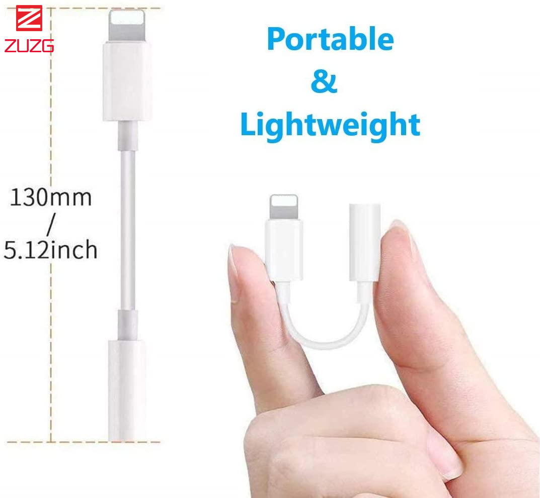 Lightning to 3.5 mm Headphone Jack Adapter 3.5mm Jack Aux Dongle Cable Converter support Call for iPhone 13 12 11 11 Pro XR XS X 8 7 iPad iPod Support All iOS System. 
