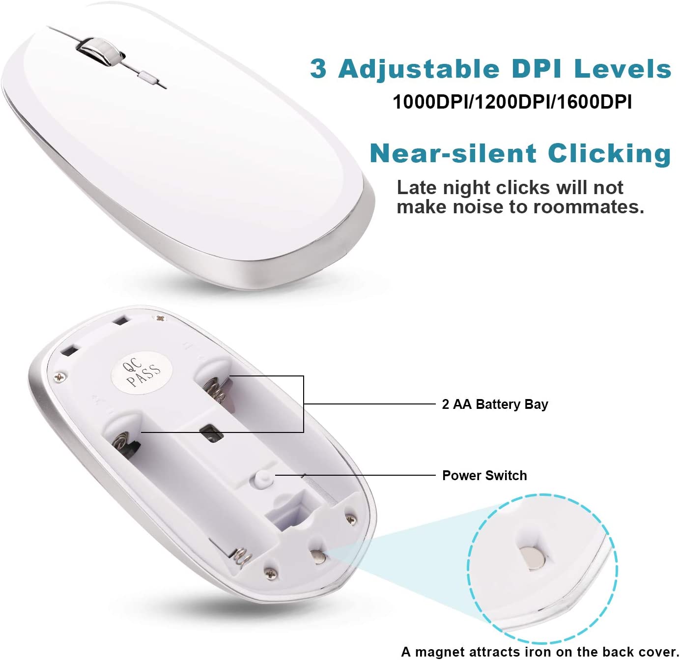 Mini Slim Wireless Keyboard & Mouse Combo - Sleek And Compact Combo Perfect For Laptop Or Desktop Pc Users Seeking Wireless Convenience. 