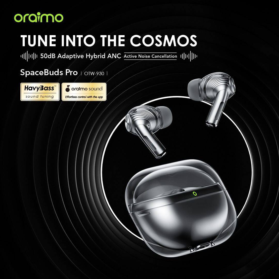 SpaceBuds Pro Premium 50dB Hybrid ANC True Wireless Earbuds