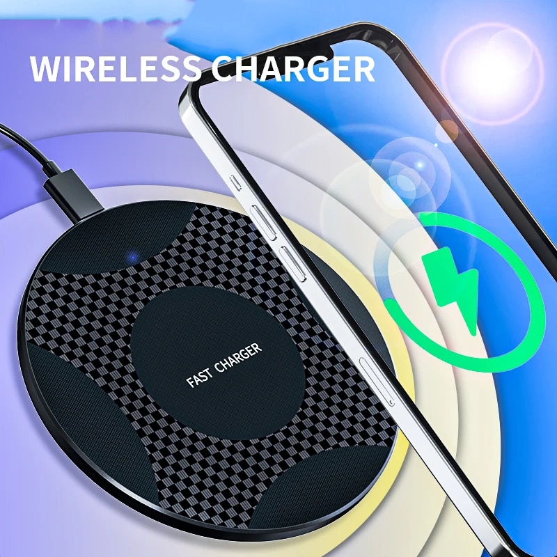 10W Qi Wireless Charger for HONOR 90 Lite Tecno Pova 5G Sharp Aquos Zero 2 honor v40 ASUS ROG Phon Induction Fast Charging Pad