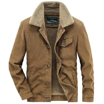 Premium Quality Cotton Jacket Men, Fleece Inner