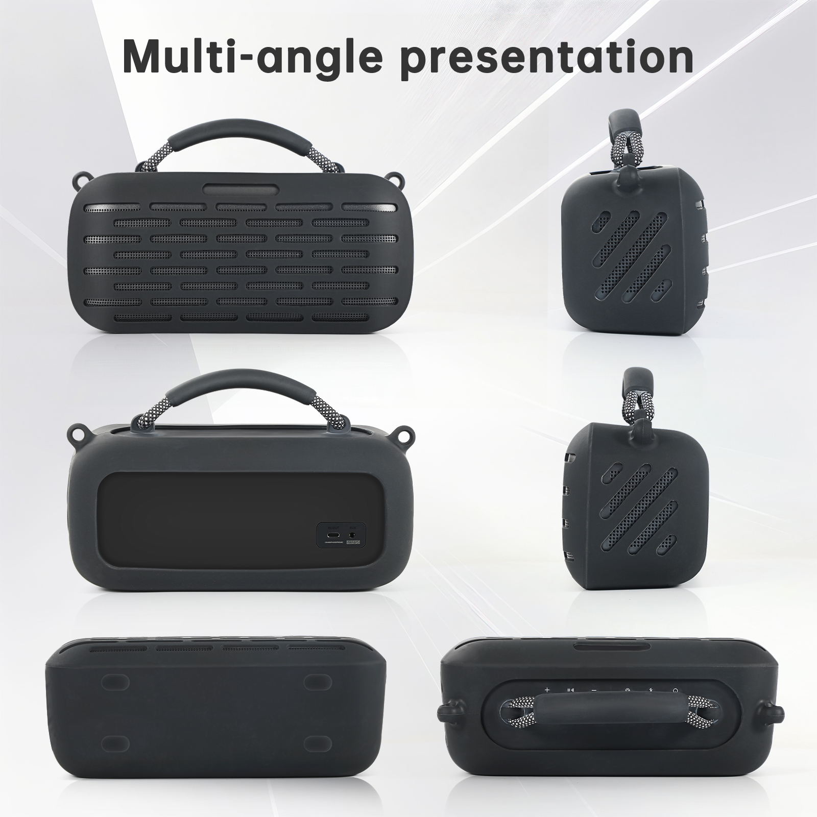 Silicone Cover Case For Bose SoundLink Max BT Portable Speaker Handle Cover Case Anti-Scratch Protect Sleeve Speaker Accessories. 