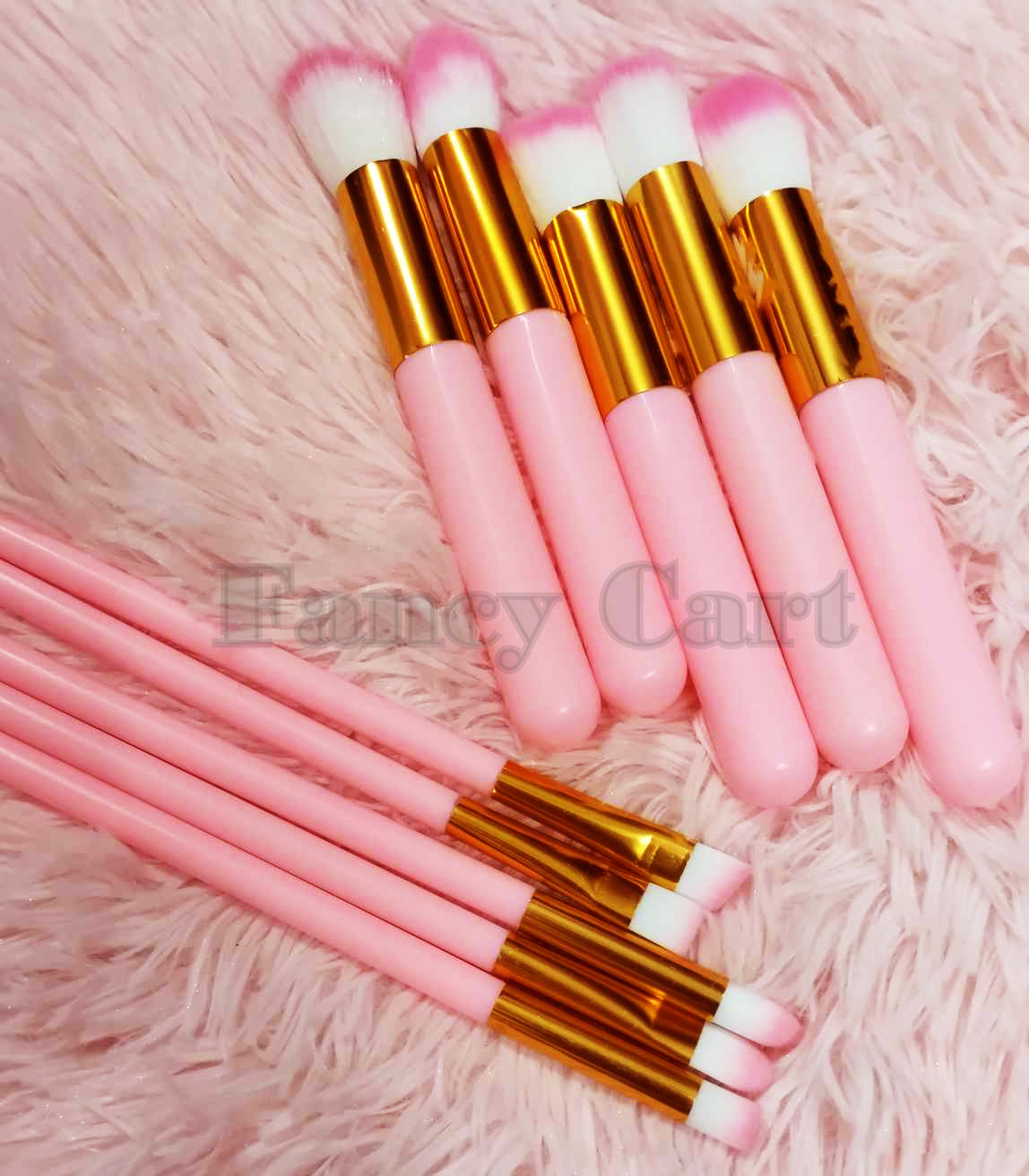 Kabuki Brush Set 10 Brochas Kabuki Kabuki X10 Brochas Kabuki Rosas